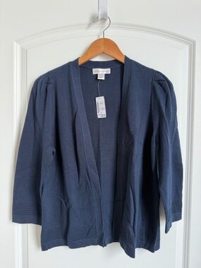 Christopher and Banks Navy Shrug Sweater